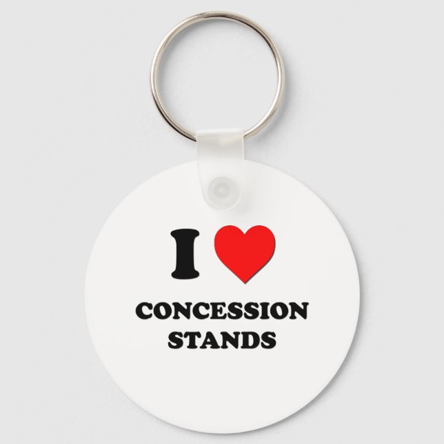 I love Concession Stands Key Ring (Front)