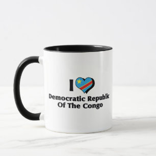 I Love Congo Democratic Republic Flag Mug