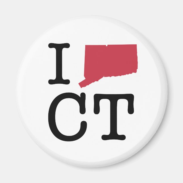 I Love Connecticut Magnet (Front)
