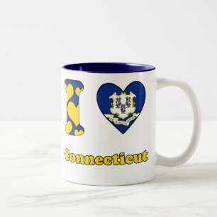 I love Connecticut Two-Tone Coffee Mug