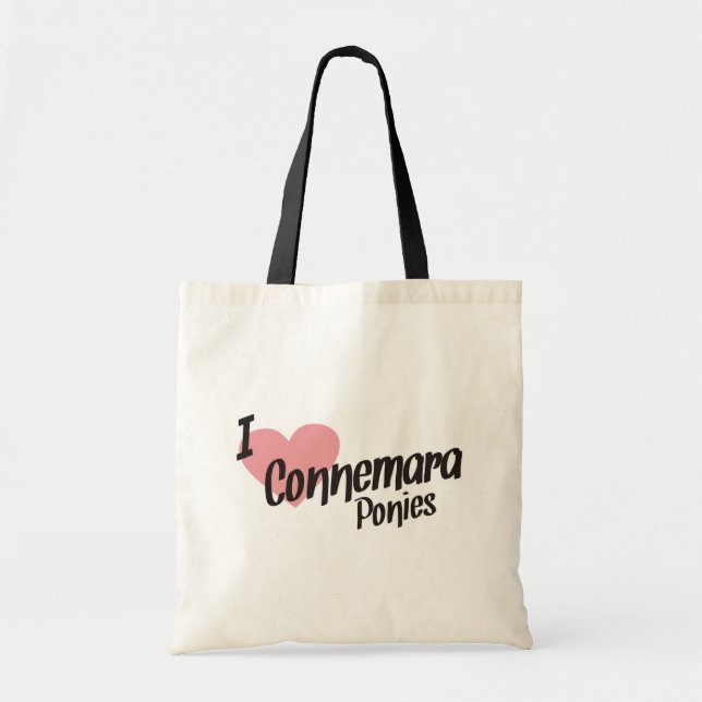 I Love Connemara Ponies Tote Bag (Front)