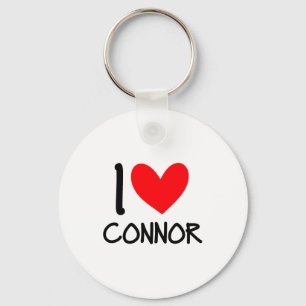 I Love Connor Name Personalized Men Guy Bff T Shir Key Ring