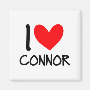 I Love Connor Name Personalized Men Guy Bff T Shir Magnet