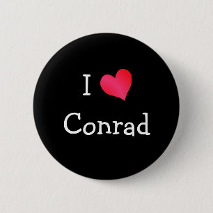 I Love Conrad 6 Cm Round Badge