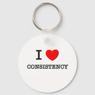 I Love Consistency Key Ring