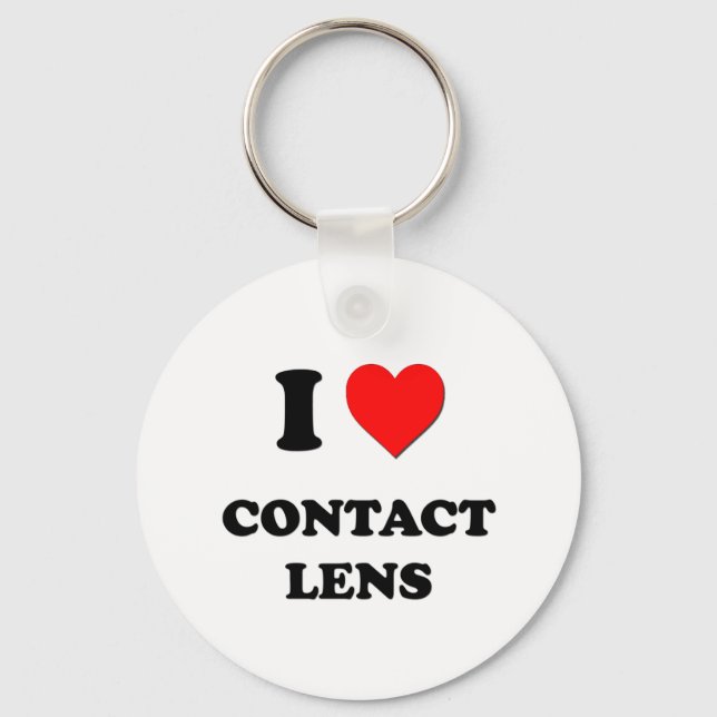 I love Contact Lens Key Ring (Front)