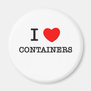 I Love Containers Magnet