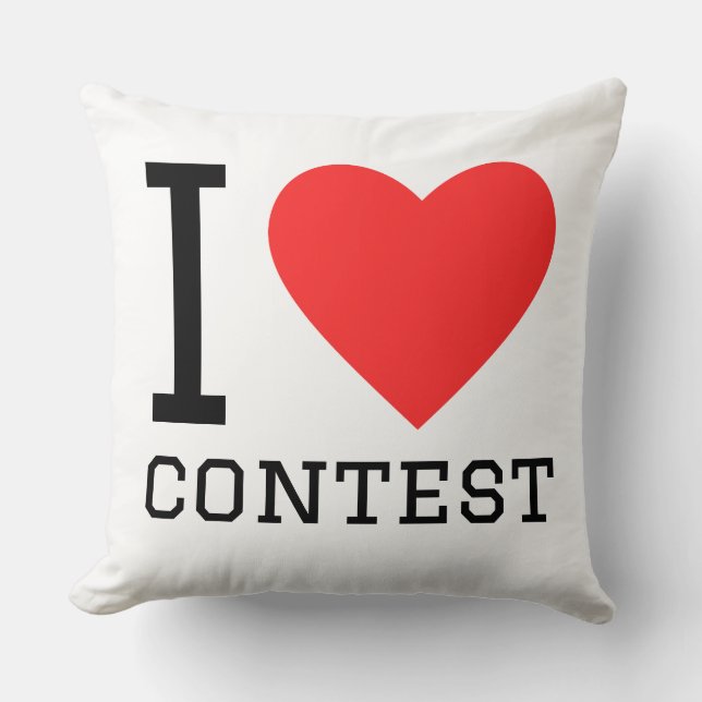 I love contest  cushion (Front)