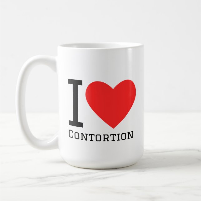 I love contortion coffee mug (Left)