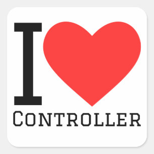 I love controller square sticker