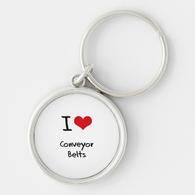 I love Conveyor Belts Key Ring (Front)
