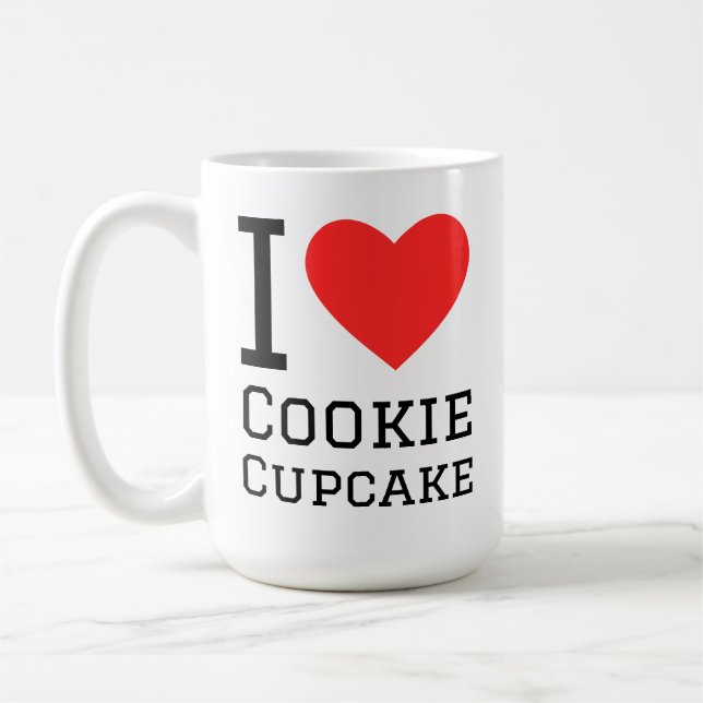 I love cookie cupcake coffee mug (Left)