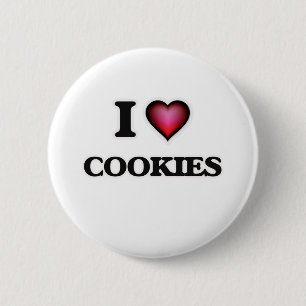 I Love Cookies 6 Cm Round Badge