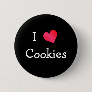 I Love Cookies 6 Cm Round Badge