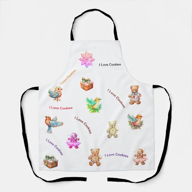I Love cookies Apron (Front)