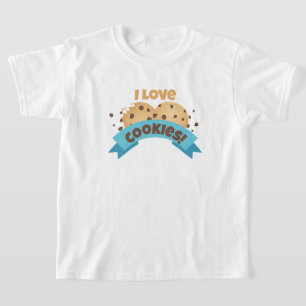 I Love Cookies! with Blue Ribbon Kids T-Shirt