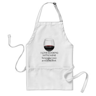 I LOVE COOKING WITH WINE STANDARD APRON