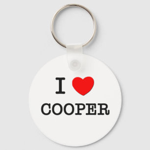 I Love Cooper Key Ring