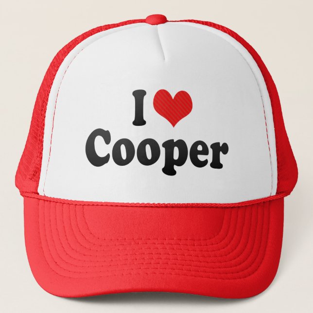 I Love Cooper Trucker Hat (Front)