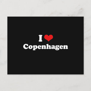 I LOVE COPENHAGEN POSTCARD