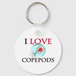 I Love Copepods Key Ring