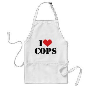 I Love Cops Standard Apron