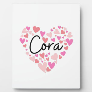 I love Cora Plaque