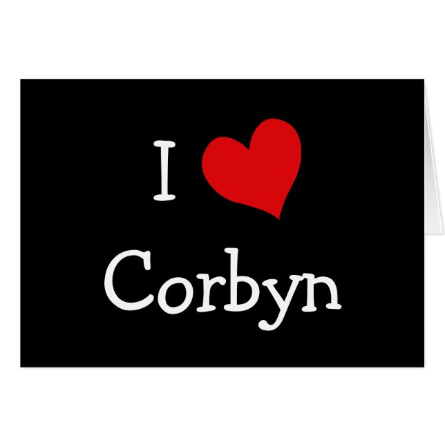 I Love Corbyn (Front Horizontal)
