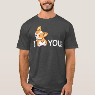 I Love Corgi Cute Smiling Corgi Dog Lover T-Shirt