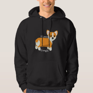 I Love Corgis Cool Apparel Corgis Hoodie