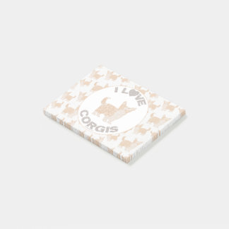 I LOVE CORGIS Post It Pads Post-it Notes