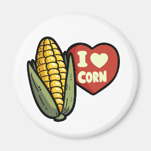I Love Corn Magnet