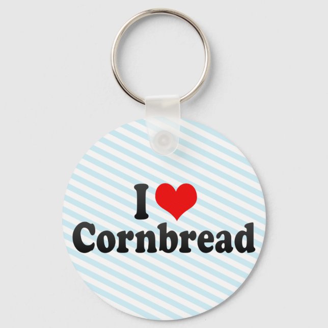 I Love Cornbread Key Ring (Front)