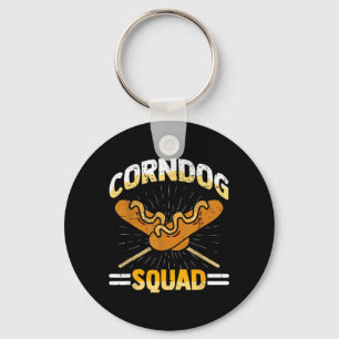 I Love Corndogs Squad Carnival Corn Dogs Hot Dog Key Ring