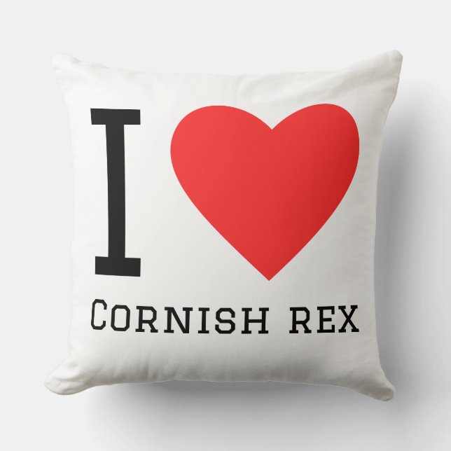 I love cornish Rex  Cushion (Front)