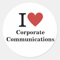 I ❤️ Love Corporate Communications STICKER