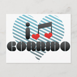 I Love Corrido Postcard