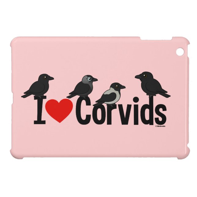 I Love Corvids iPad Mini Case (Back Horizontal)