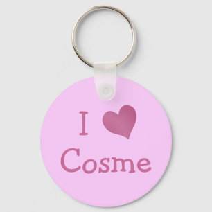 I Love Cosme Key Ring