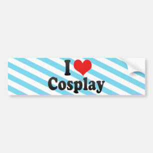 I Love Cosplay Bumper Sticker