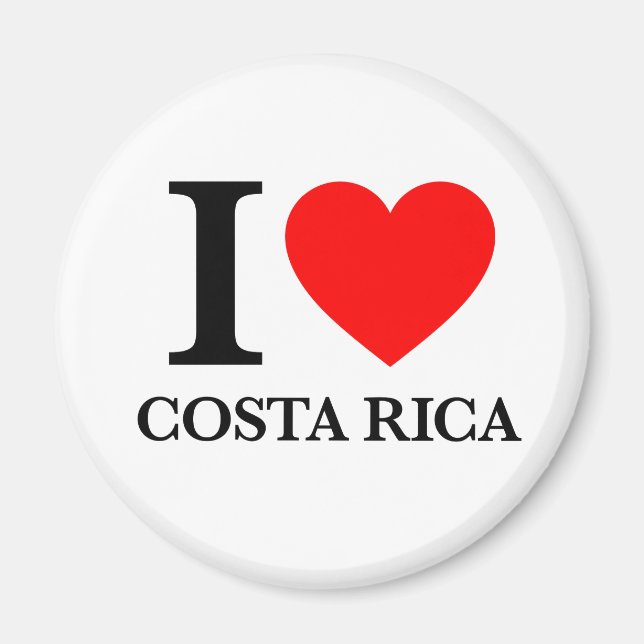 I Love Costa Rica Magnet (Front)