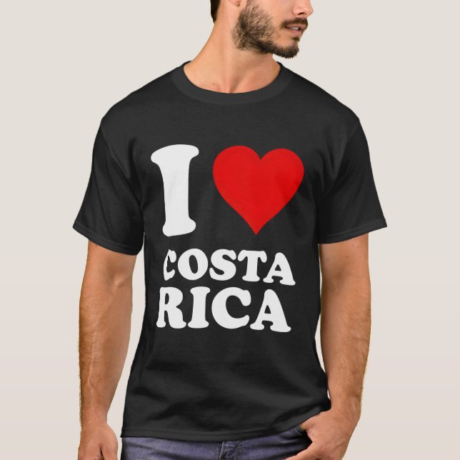 I Love Costa Rica T-Shirt (Front)