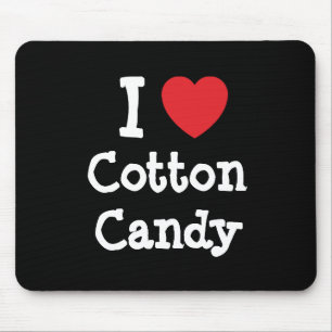 I love Cotton Candy heart T-Shirt Mouse Pad