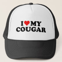 I Love Cougars Funny Cougar Valentine's Day 3WH1