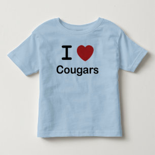 I Love Cougars Toddler T-Shirt