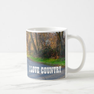 I Love Country Coffee Mug