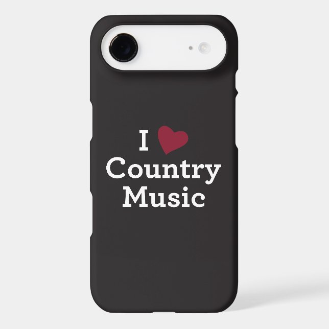 I Love Country Music Case-Mate iPhone Case (Back)