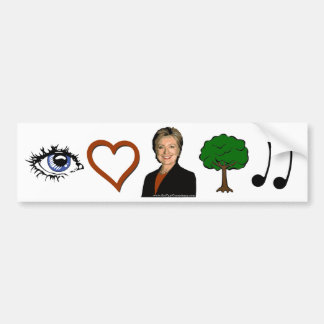 I Love Country Music - Colour Bumper Sticker