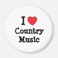 I love Country Music heart custom personalised