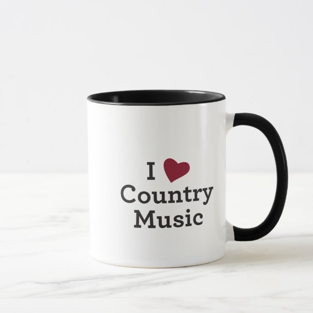 I Love Country Music Mug (Right)